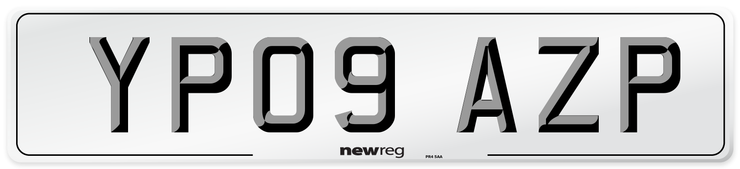 YP09 AZP Number Plate from New Reg